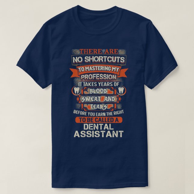 Camiseta Proud Dental Assistant (Diseño del anverso)