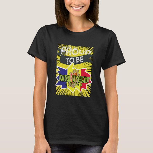 Camiseta Proud Dental Hygienist citizen Profession career w (Anverso)