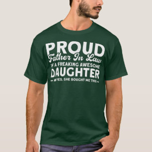 Camiseta Proud Father In Law Of A Awesome Daughter Family