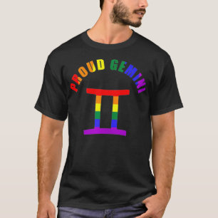 Camiseta Proud Gemini Astrology LGBTQ Zodiac Sign Horoscope