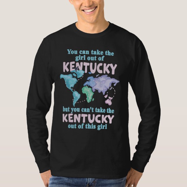 Camiseta Proud Girl From Kentucky  Relocation From Kentucky (Anverso)