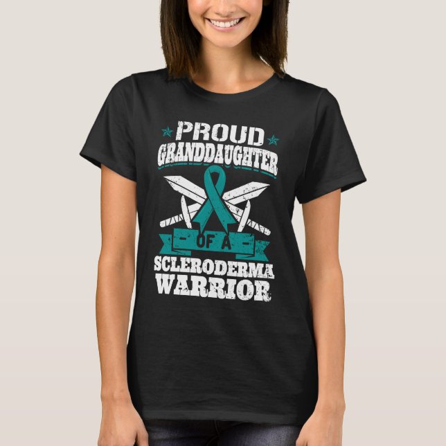 Camiseta Proud Granddaughter Of A Scleroderma Warrior Aware (Anverso)