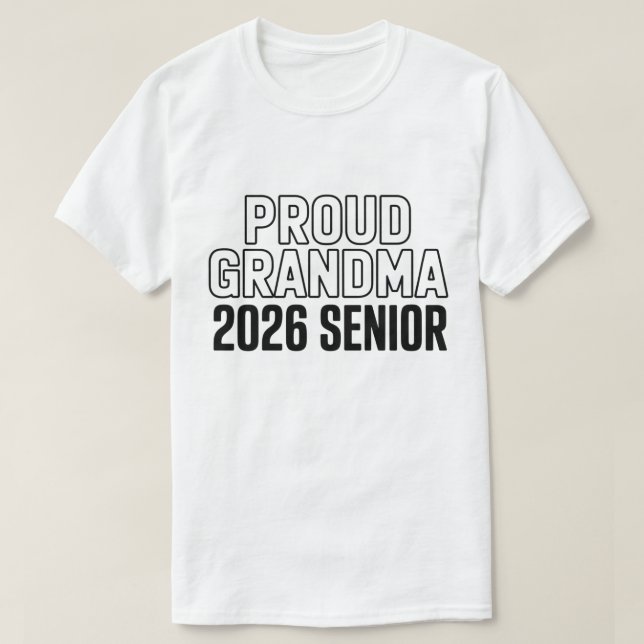 Camiseta Proud Grandma of a 2026 Football Senior Class (Diseño del anverso)