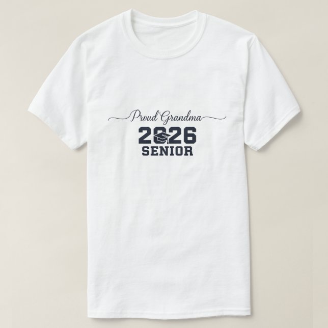 Camiseta Proud Grandma of a 2026 Football Senior Class (Diseño del anverso)