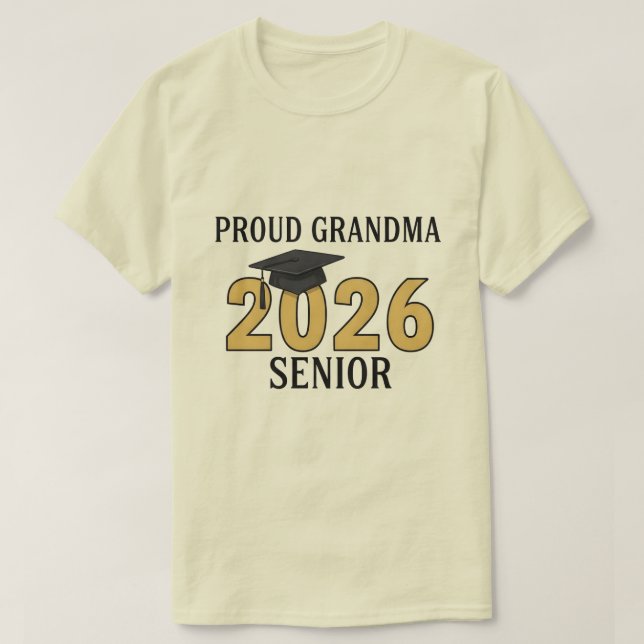 Camiseta Proud Grandma of a 2026 Football Senior Class (Diseño del anverso)