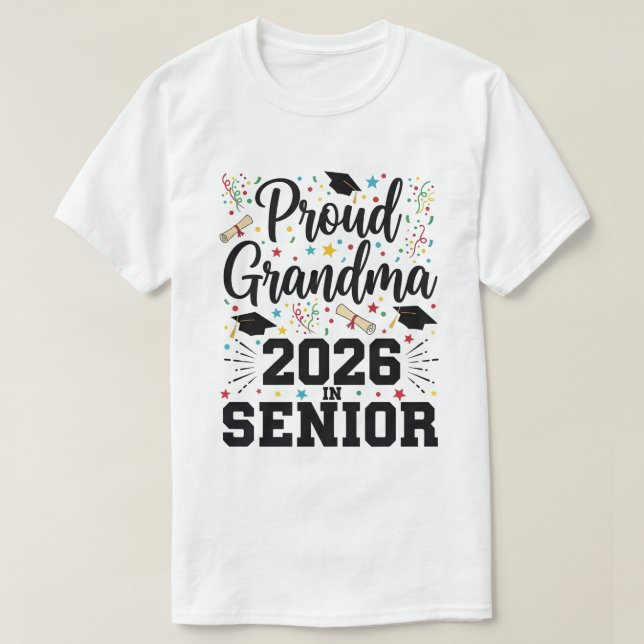 Camiseta Proud Grandma of a 2026 Football Senior Class (Diseño del anverso)
