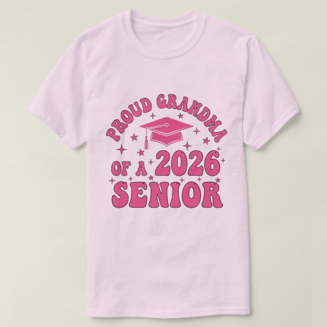 Camiseta Proud Grandma of a 2026 Football Senior Class (Diseño del anverso)