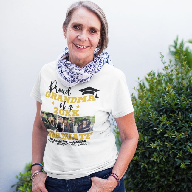 Camiseta Proud Grandma of the Graduate Photo collage (Subido por el creador)