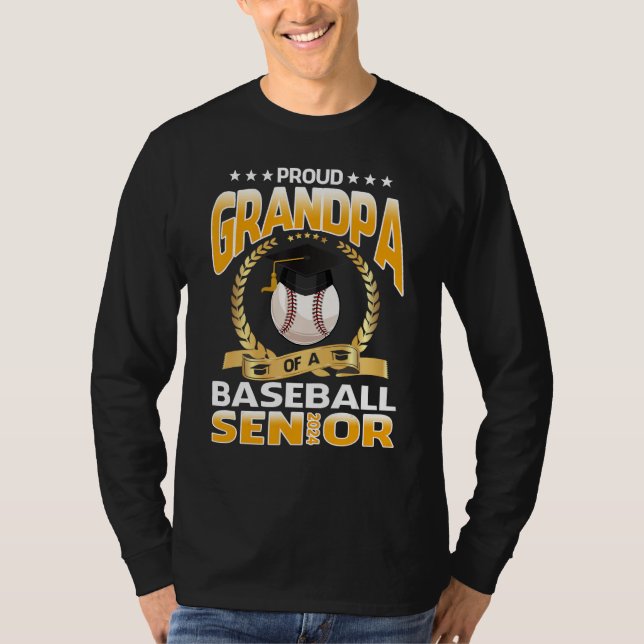 Camiseta Proud Grandpa Of A Baseball Senior 2024 Graduation (Anverso)