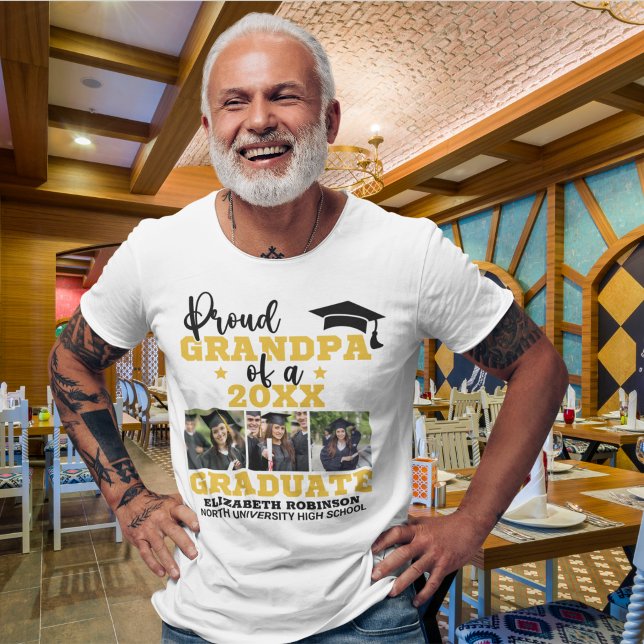 Camiseta Proud Grandpa of the Graduate Photo collage (Subido por el creador)