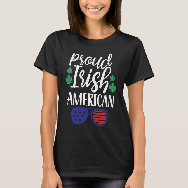 Camiseta Proud Irish American Ireland Roots Family Us Usa A (Anverso)