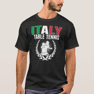Camiseta Proud Italy Table Tennis Italian Ping Pong Suppor