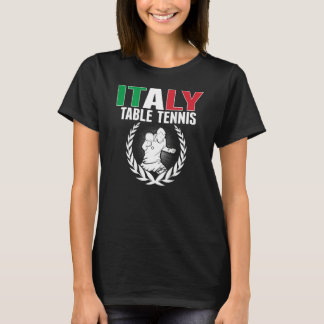 Camiseta Proud Italy Table Tennis Italian Ping Pong Suppor