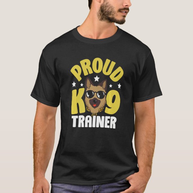 Camiseta Proud K9 Trainer Handler Dog Handling Premium (Anverso)
