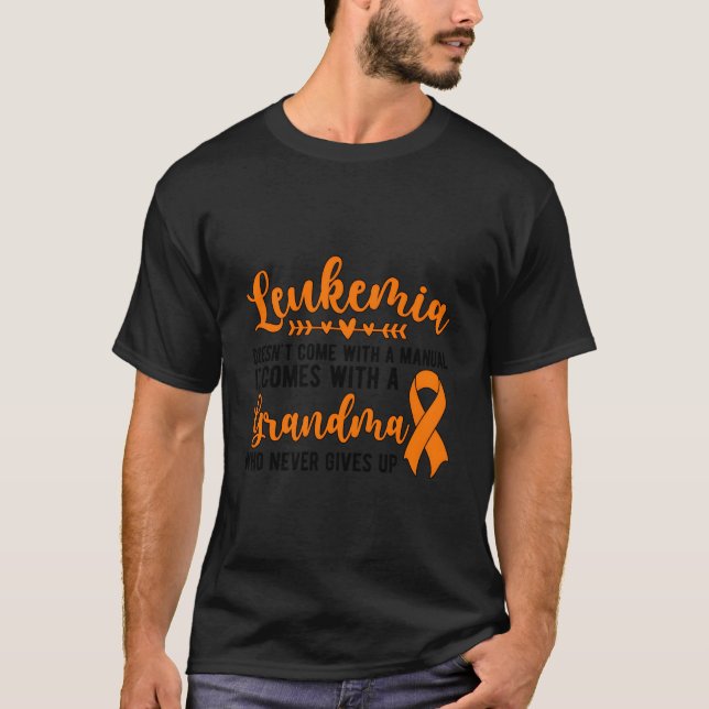 Camiseta Proud Leukemia Grandma Of A Leukemia Warrior Grand (Anverso)