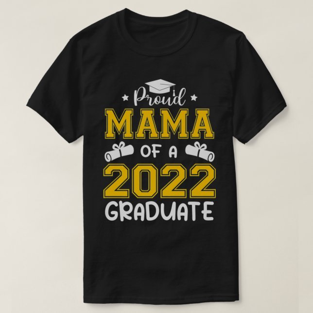 Camiseta Proud Mama Of A 2022 Senior 22 Graduate Funny Grad (Diseño del anverso)