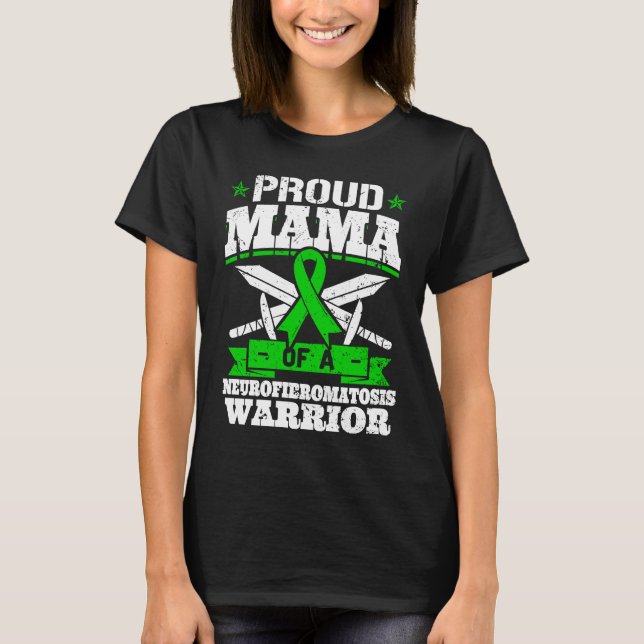 Camiseta Proud Mama Of A Neurofibromatosis Warrior Awarenes (Anverso)