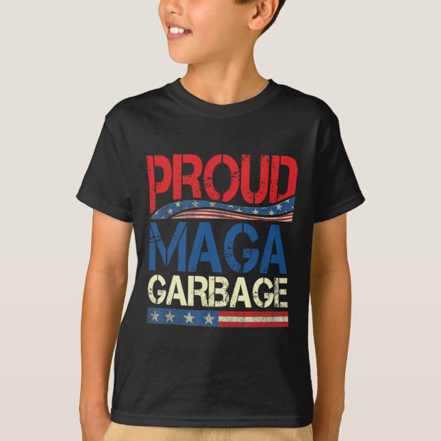 Camiseta Proud Mega Garbyge Trump Supporter 7  (Anverso)