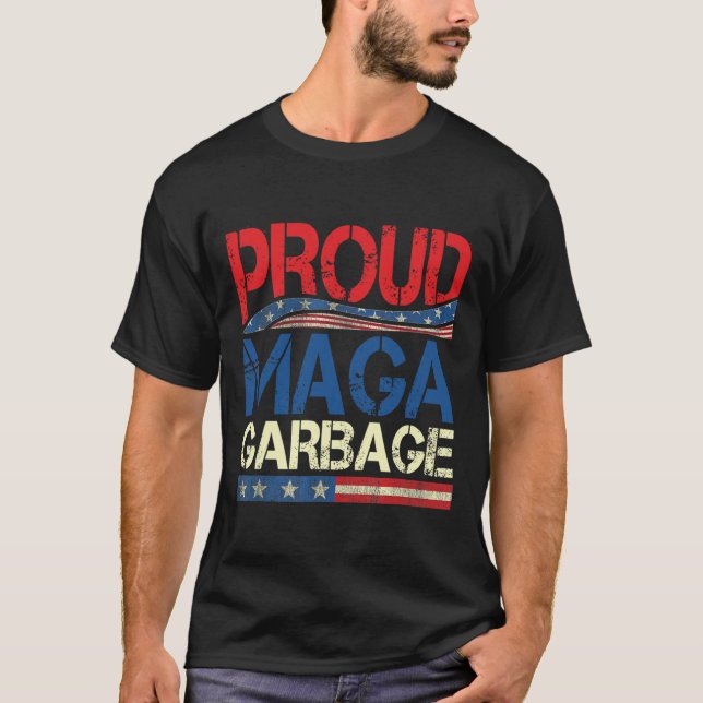 Camiseta Proud Mega Garbyge Trump Supporter 7  (Anverso)