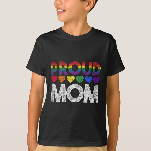 Camiseta Proud Mom Lgbt  (Anverso)