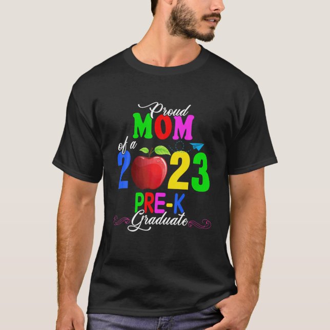 Camiseta Proud Mom Of A 2023 Pre-K Graduate Mother's Day Fa (Anverso)
