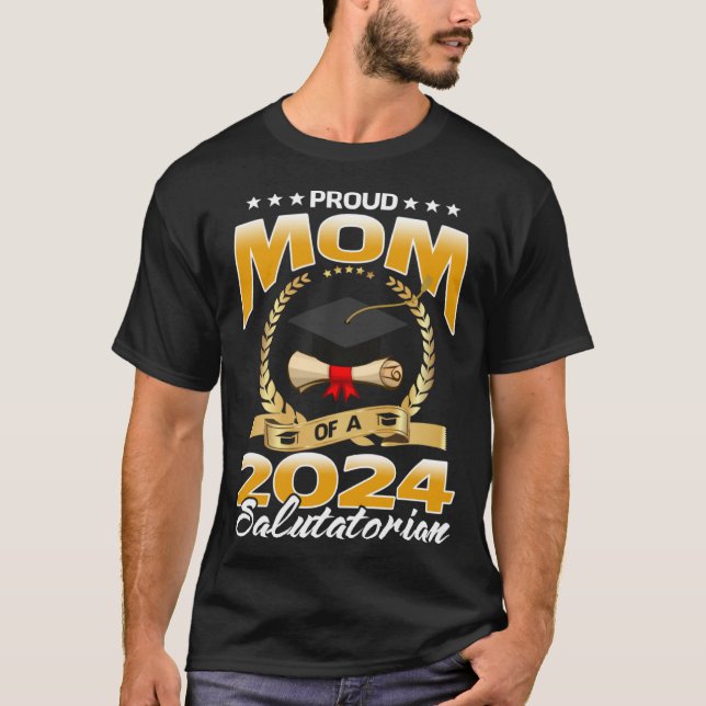 Camiseta Proud Mom Of A 2024 Salutatorian (Anverso)