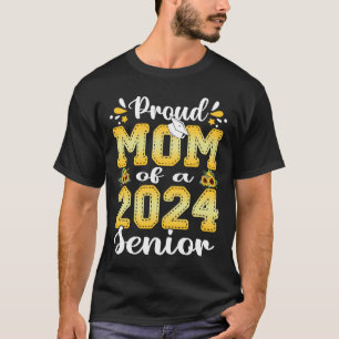 Camiseta Proud Mom Of a 2024 Senior  Sunflower Graduation 2