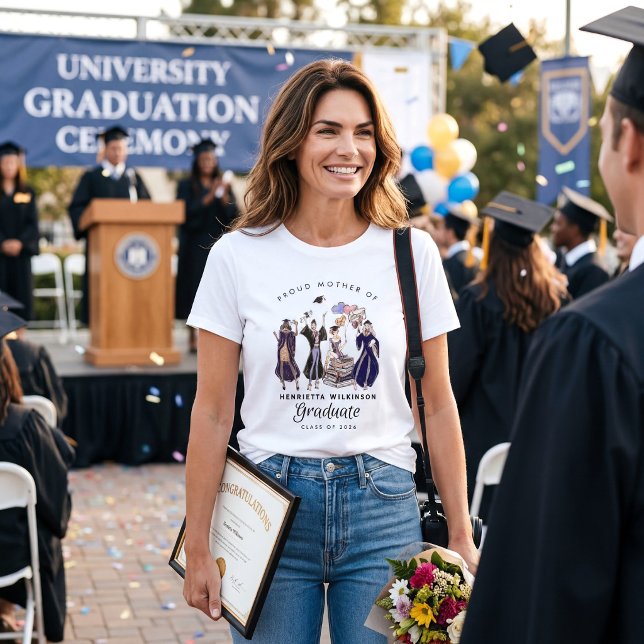Camiseta Proud Mom of Graduate Class of 2026 (Subido por el creador)
