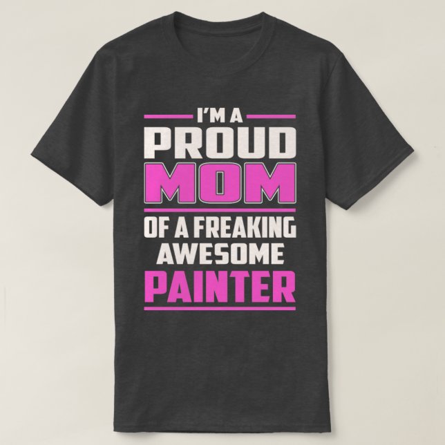 Camiseta Proud MOM Painter  (Diseño del anverso)