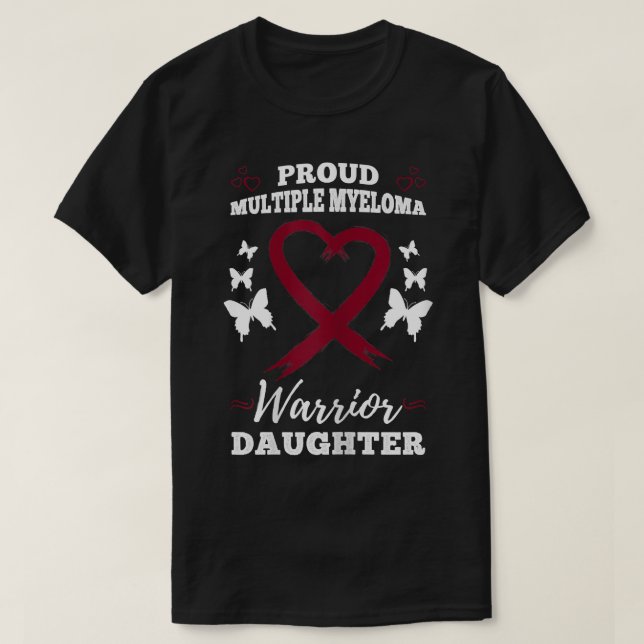 Camiseta Proud Multiple Myeloma Warrior Daughter Multiple M (Diseño del anverso)