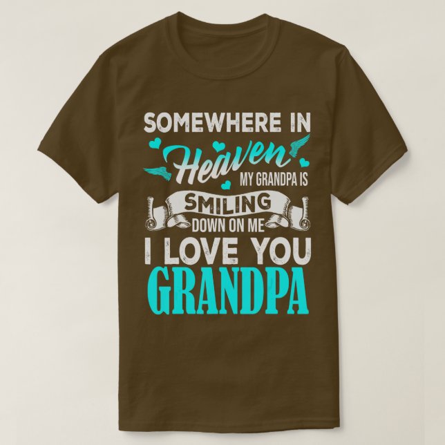Camiseta Proud My Grandpa In Heaven Happy Father Day Proud  (Diseño del anverso)