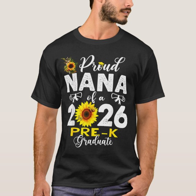 Camiseta Proud nana of 2026 pre-k graduate mothers day (Anverso)