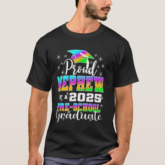 Camiseta Proud Nephew of Preschool Graduate 2025 Graduation (Anverso)