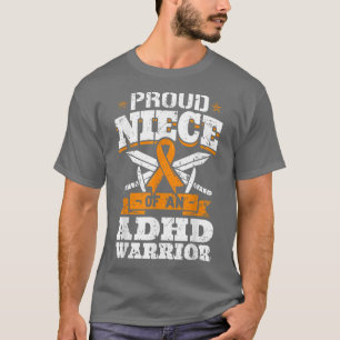 Camiseta Proud Niece Of An ADHD Warrior Attention Deficit A
