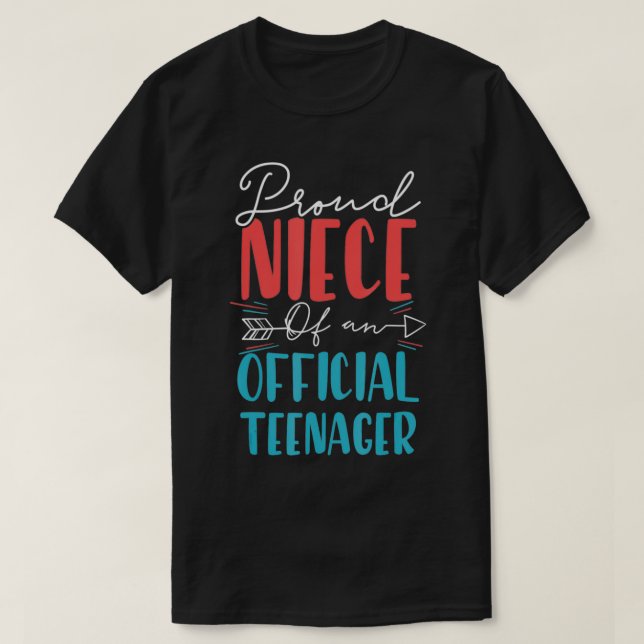 Camiseta Proud Niece of Official Teenager 13th Birthday 13  (Diseño del anverso)