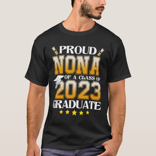 Camiseta Proud Nona Of A Class Of 2023 Graduate Graduation  (Anverso)