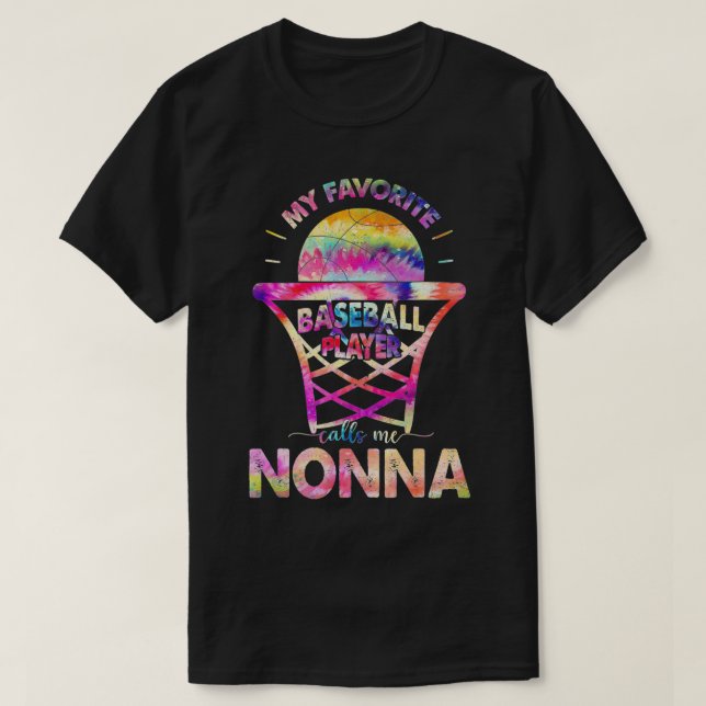 Camiseta Proud Nonna of Basketball Player Tie Dye Lover Mot (Diseño del anverso)