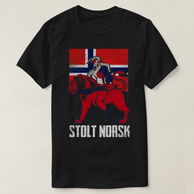 Camiseta Proud Norwegian Stolt Norsk (Diseño del anverso)