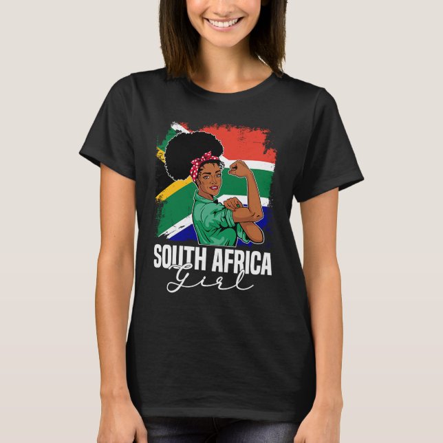 Camiseta Proud Of My South Africa Roots South African BHM A (Anverso)