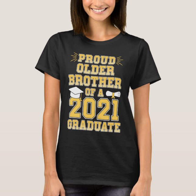 Camiseta Proud Older Brother of a 2021 Graduate School Grad (Anverso)