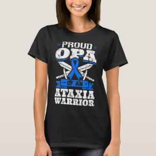 Camiseta Proud Opa Of An Ataxia Warrior Dystaxia Awareness 