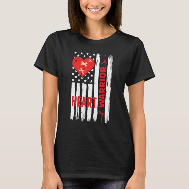 Camiseta Proud Open Heart Surgery Warrior Open Heart Surger (Anverso)
