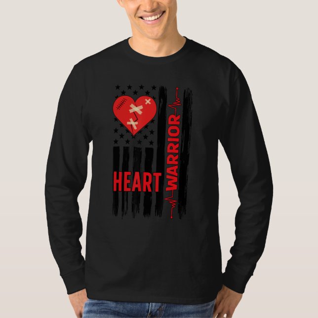 Camiseta Proud Open Heart Surgery Warrior Open Heart Surger (Anverso)