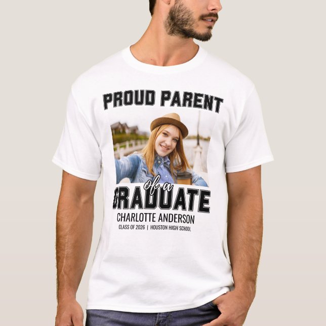 Camiseta Proud Parent Of A Graduate Graduation  (Anverso)