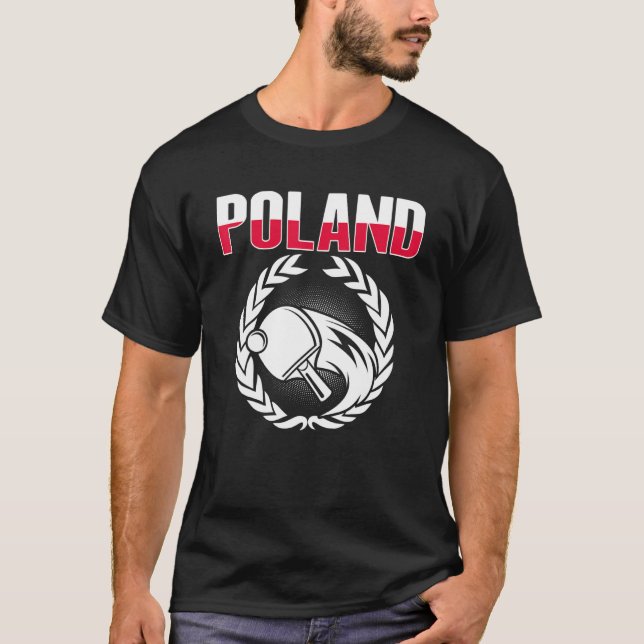 Camiseta Proud Poland Table Tennis  Polish Ping Pong Suppor (Anverso)