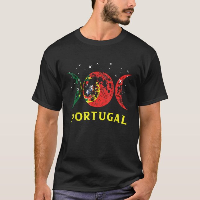 Camiseta Proud Portuguese Retro Portugal Flag 6 (Anverso)