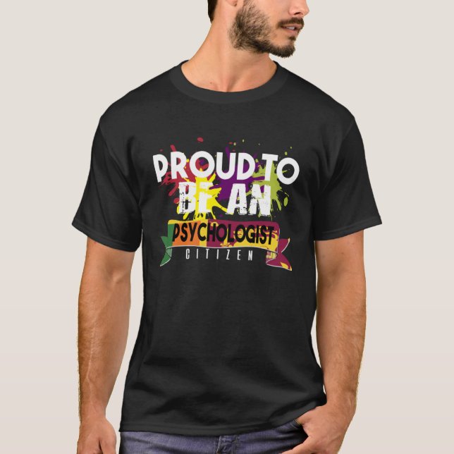 Camiseta Proud psychologist citizen Profession career worke (Anverso)