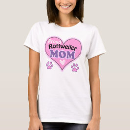 Camiseta Proud Rottweiler Mom T Shirt