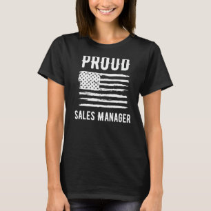 Camiseta Proud Sales Manager Profesora Bandera Americana Pr