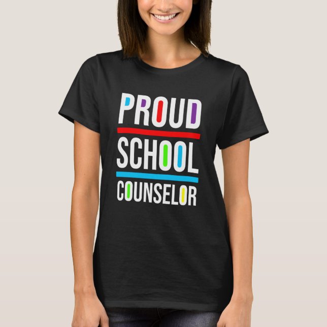 Camiseta Proud School Counselor Africa Pride Black History  (Anverso)
